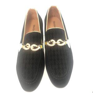 Meijiana Black Loafers Black Men Dress Shoes Size 8